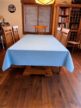 Light Blue Tablecloth